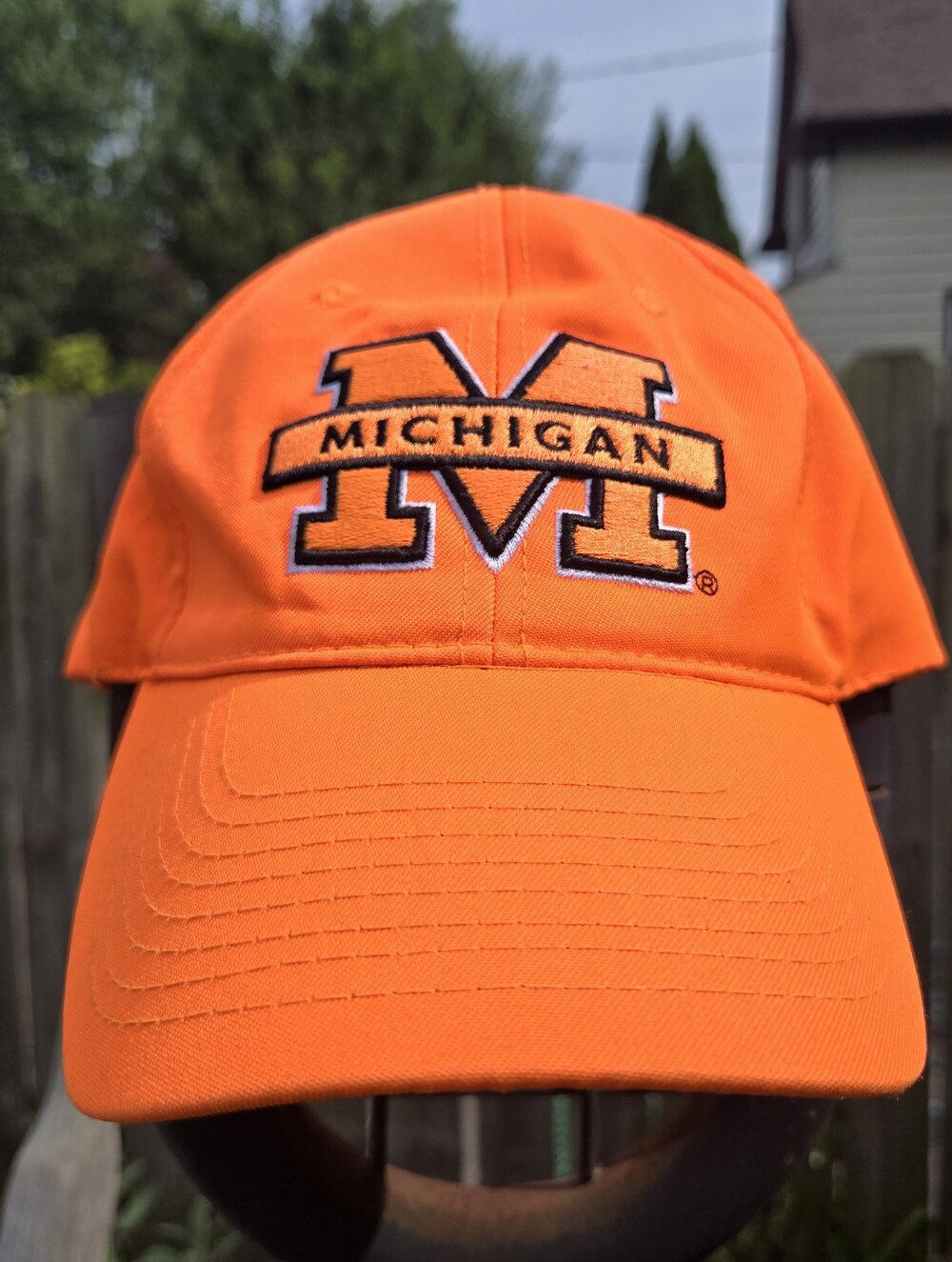 Orange Michigan Adjustable Baseball Cap